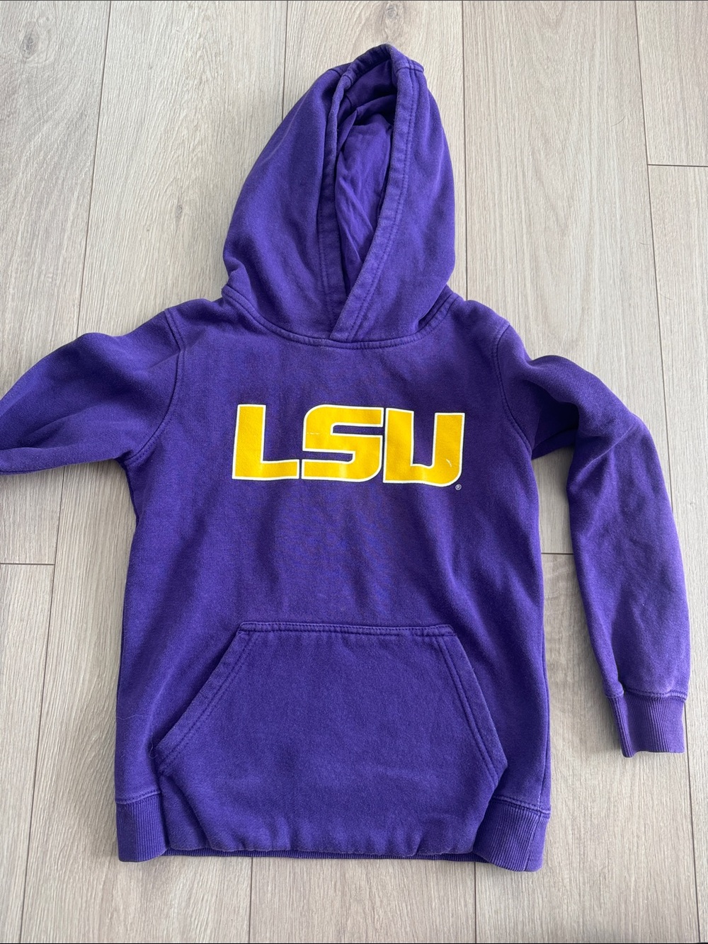 Purple Hooded Kids Sweatshirt
